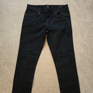 NWOT The Perfect Jean NYC Faded Black slim fit jeans size 35 32 (hemmed from 34)